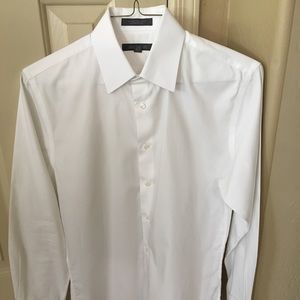 Nordstrom Rack White Dress Shirt 15x32/33 Trim Fit